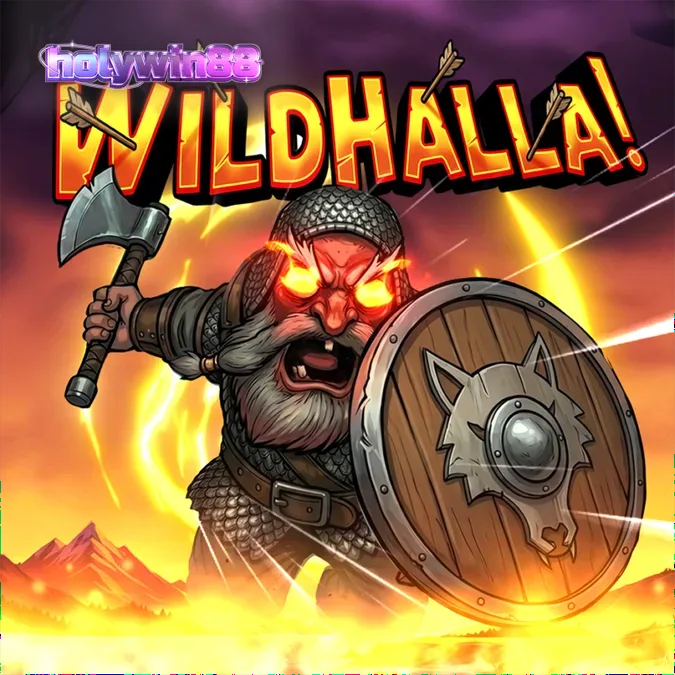 Tampilan visual slot Wildhalla dengan latar belakang kapal Viking dan suasana mitologi Nordik.
